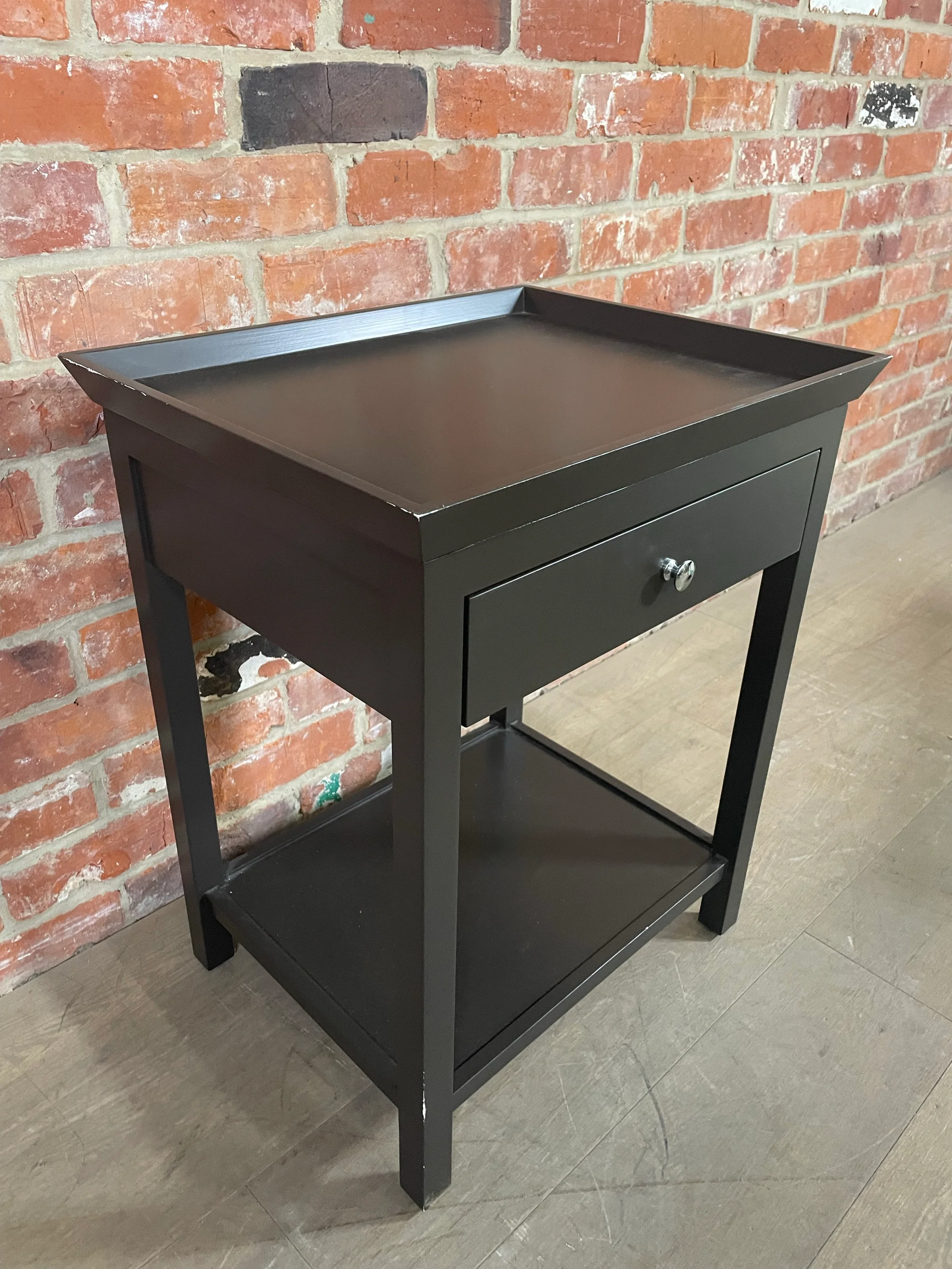 Aldwych 52 Rectangular Tall Side Table - Walnut - Image 3