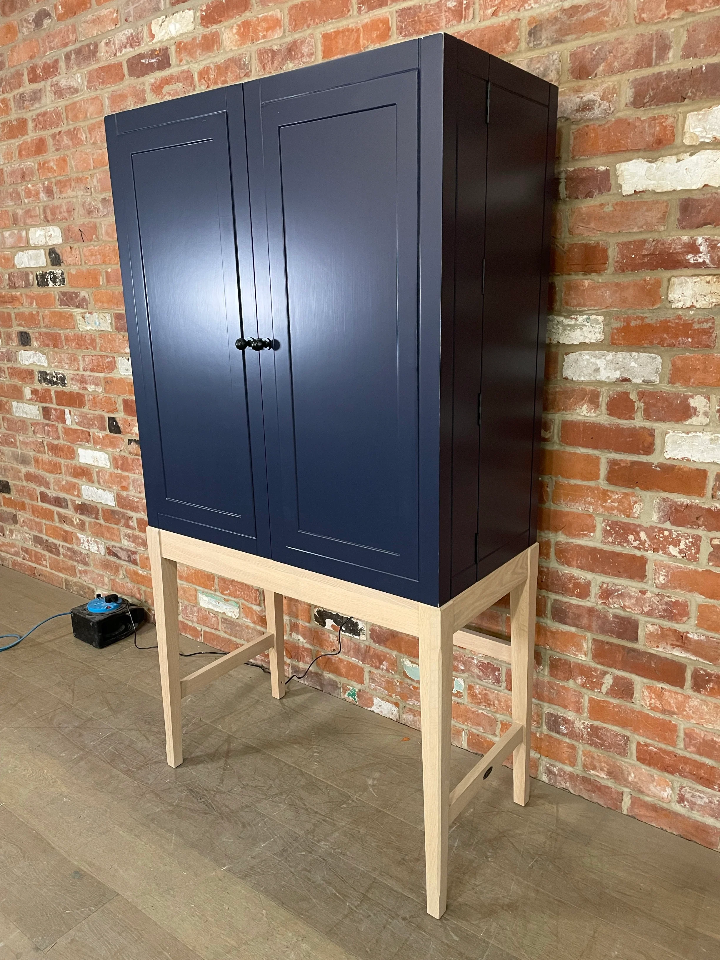 Ardingly Cabinet - Navy- with Lights - Image 4