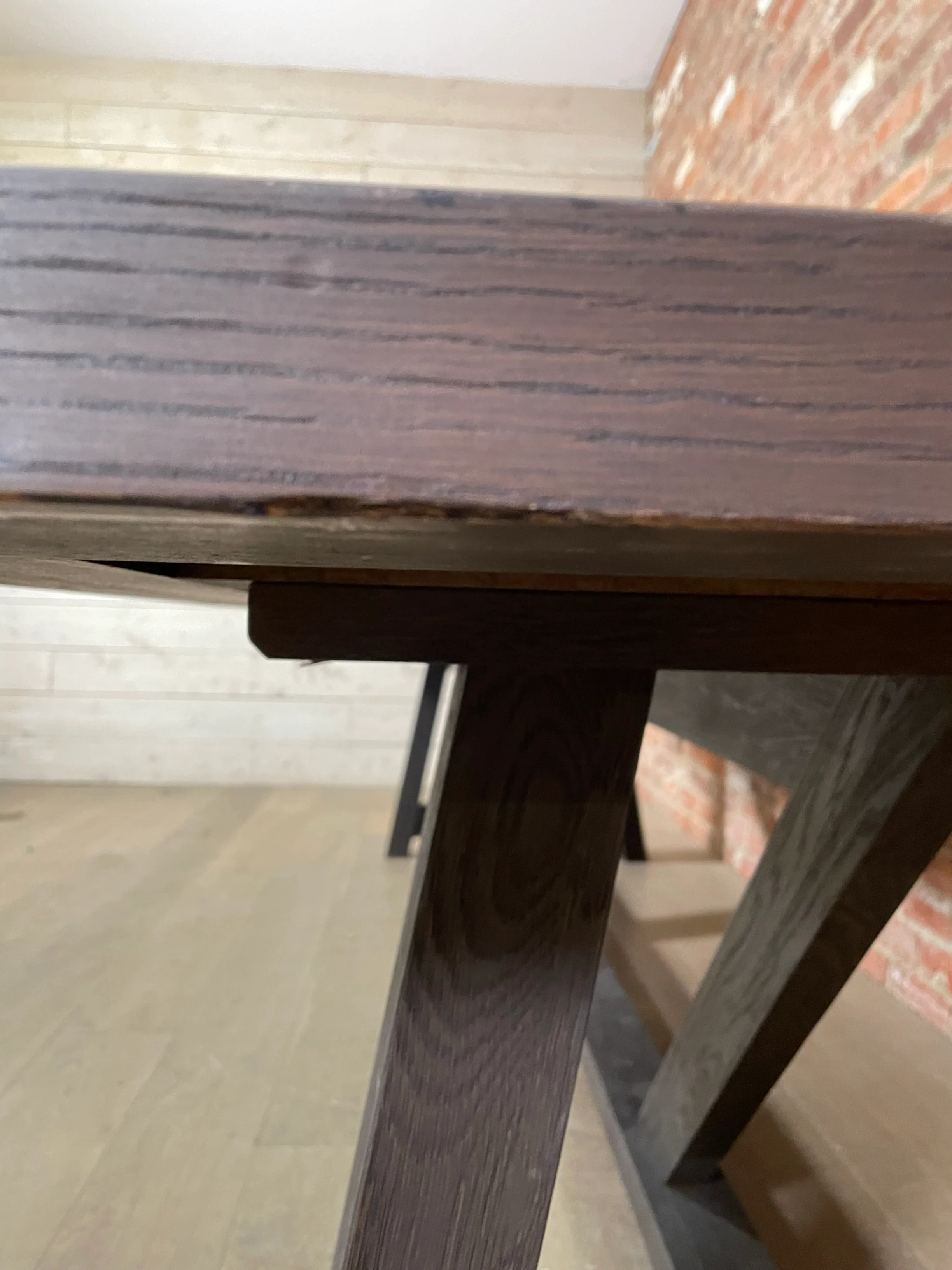 Arundel 10 Seater Dining Table, Darkened Oak - Image 7