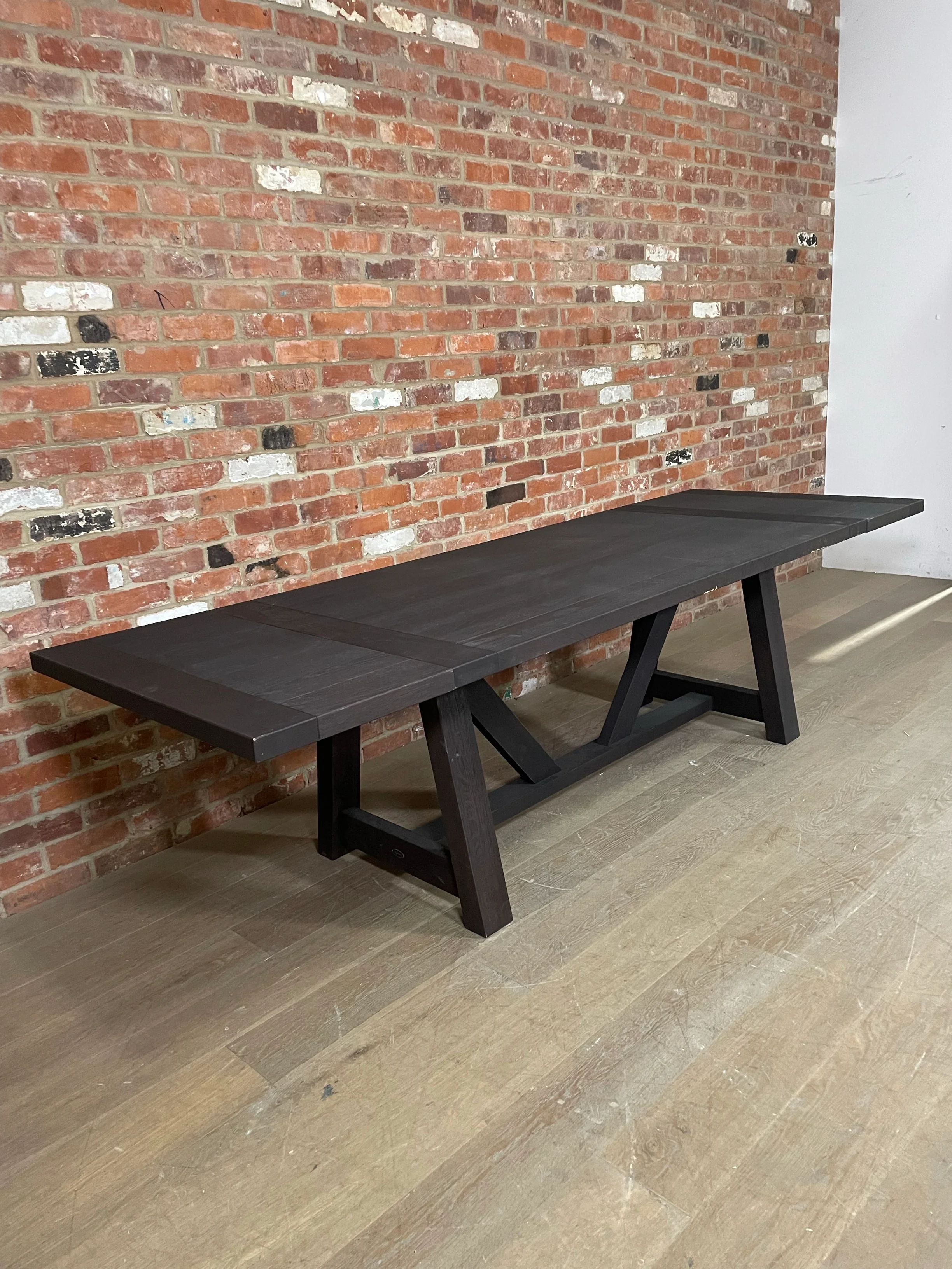 Arundel 6-10 Seater Dining Table, Ebony Oak - Image 4