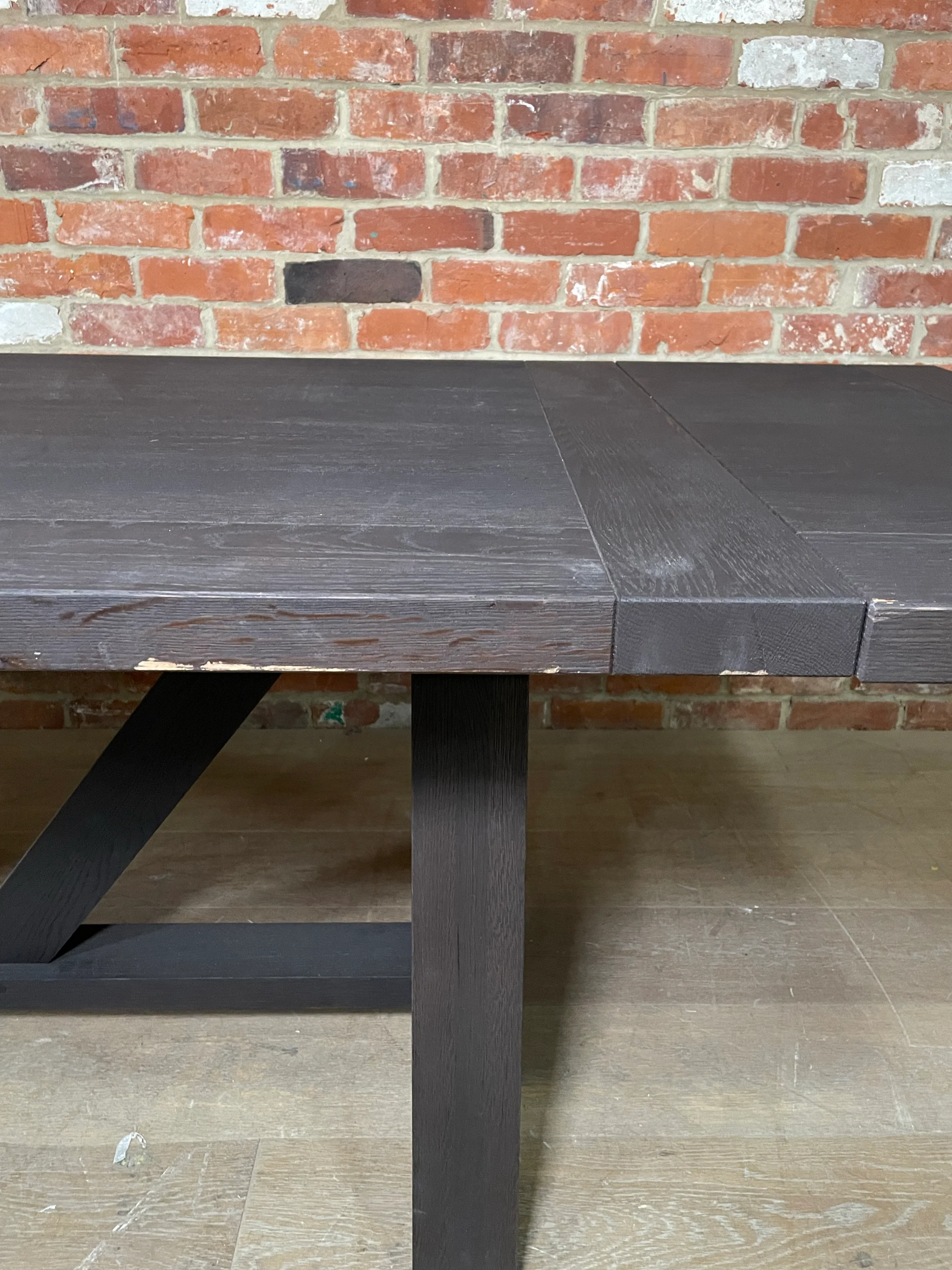 Arundel 6-10 Seater Dining Table, Ebony Oak - Image 5
