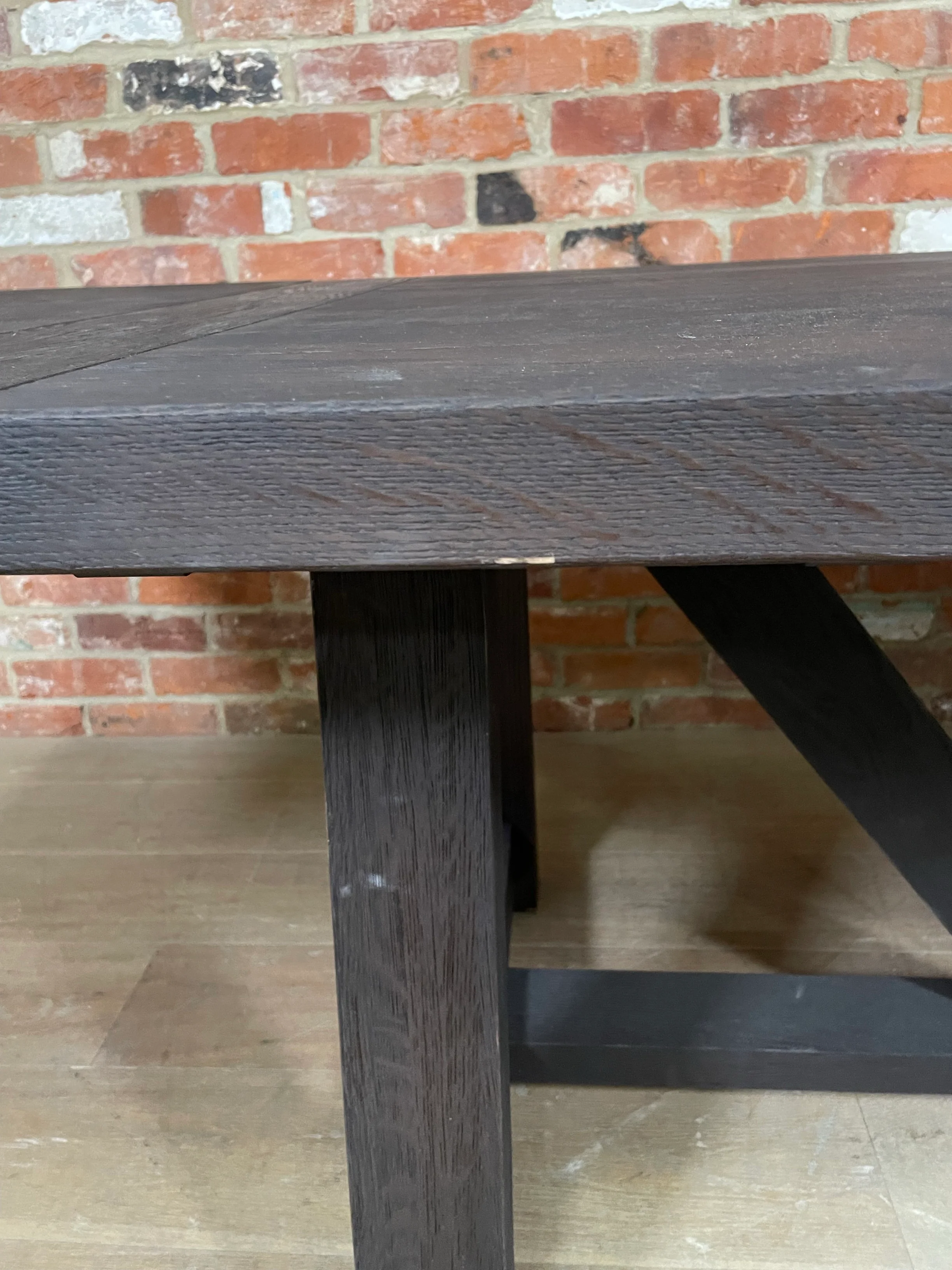 Arundel 6-10 Seater Dining Table, Ebony Oak - Image 6