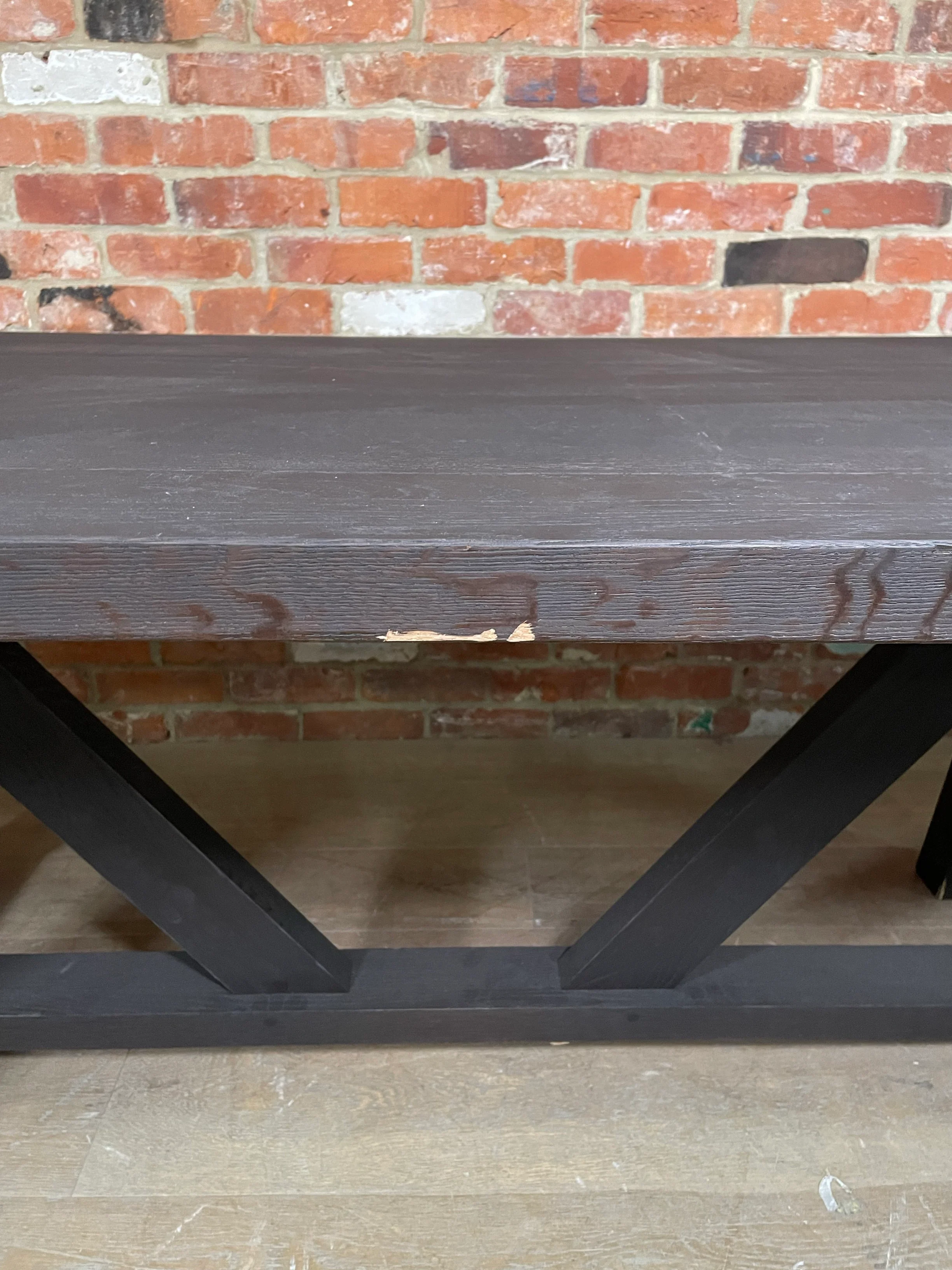 Arundel 6-10 Seater Dining Table, Ebony Oak - Image 7