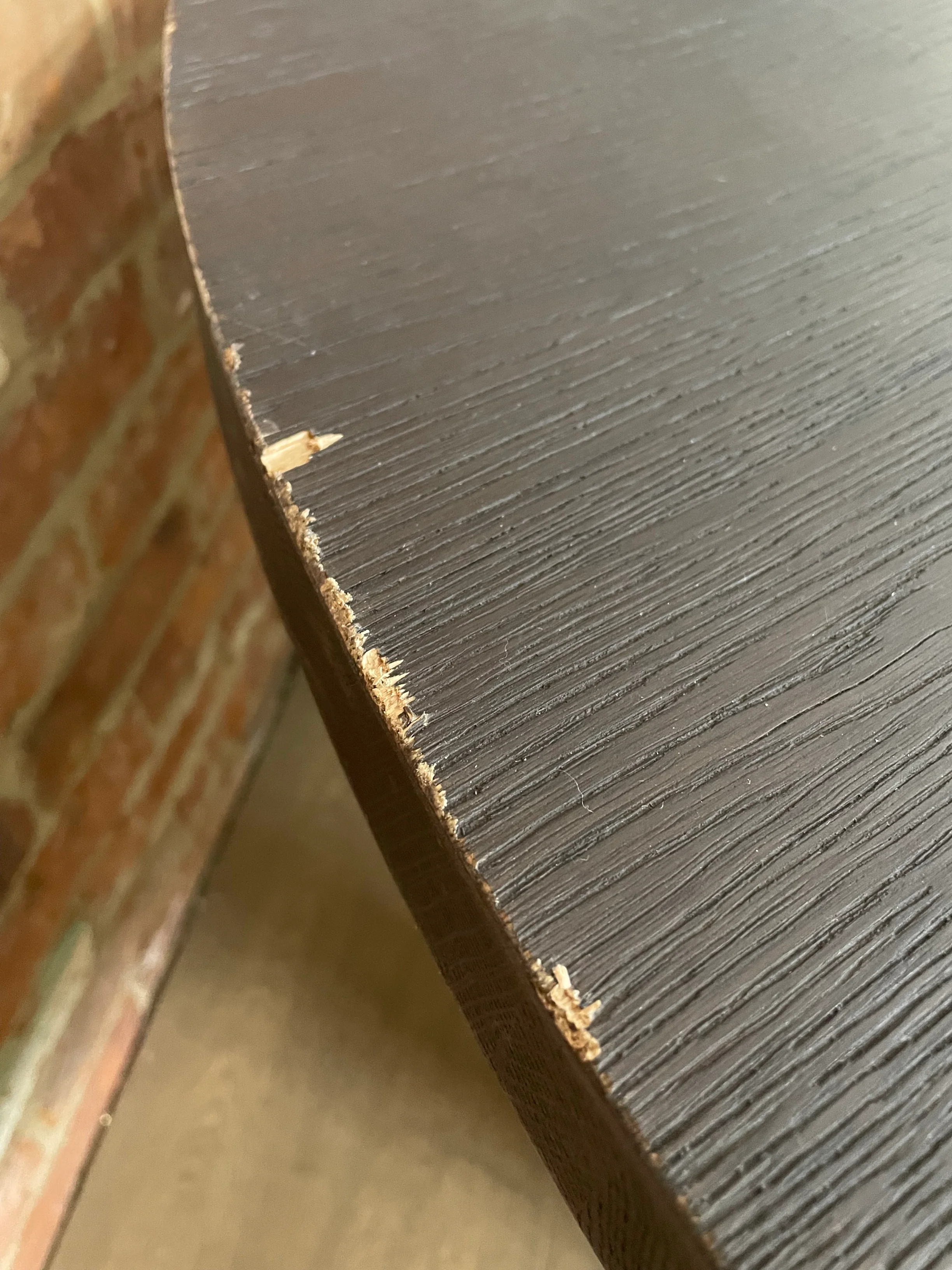 Arundel 6 Seater Round Dining Table, Ebony Oak - Image 7