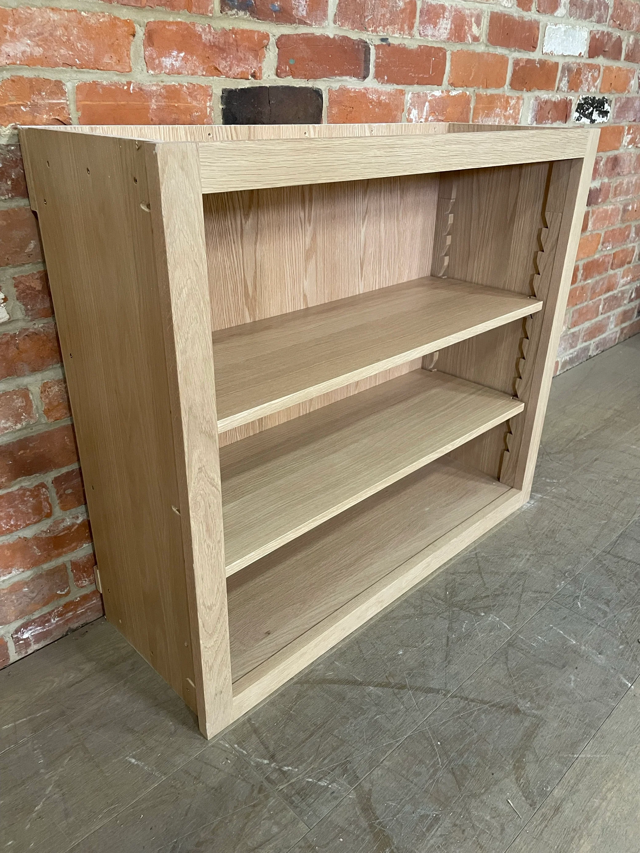 Bespoke Production - Henley Oak Open Rack Wall Cabinet - Image 3