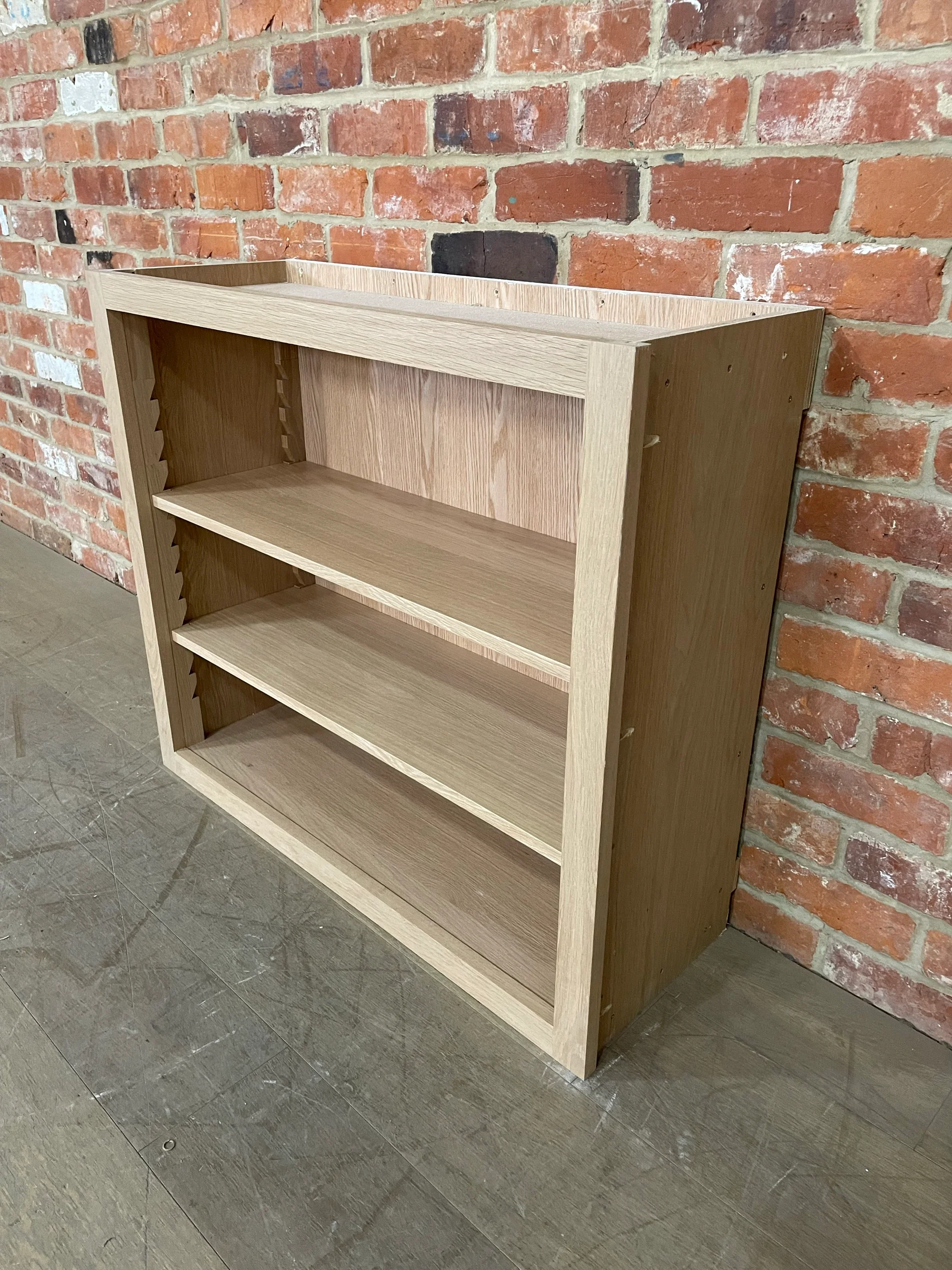 Bespoke Production - Henley Oak Open Rack Wall Cabinet - Image 4