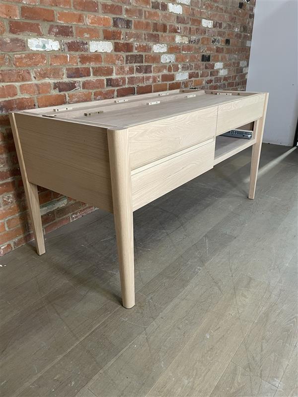 Borough Freestanding Kitchen Island Base - Natural Oak- Missing Drawer- No Top - Image 4