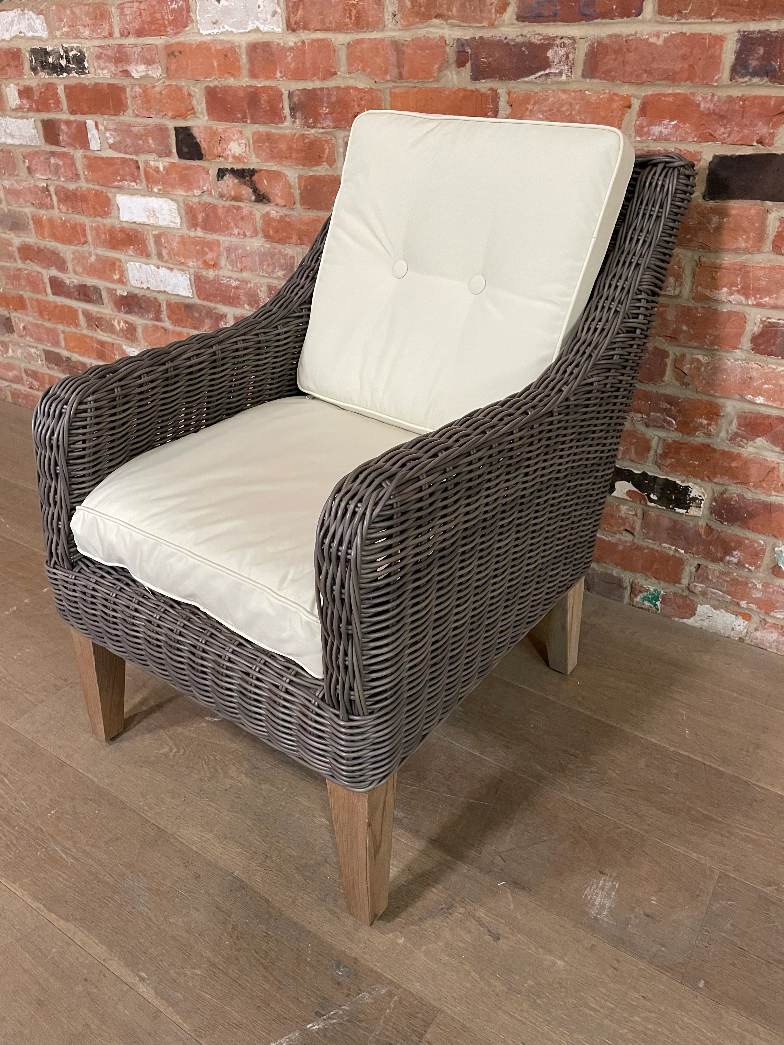 Bryher Carver Chair with Natural Cushions - Image 3