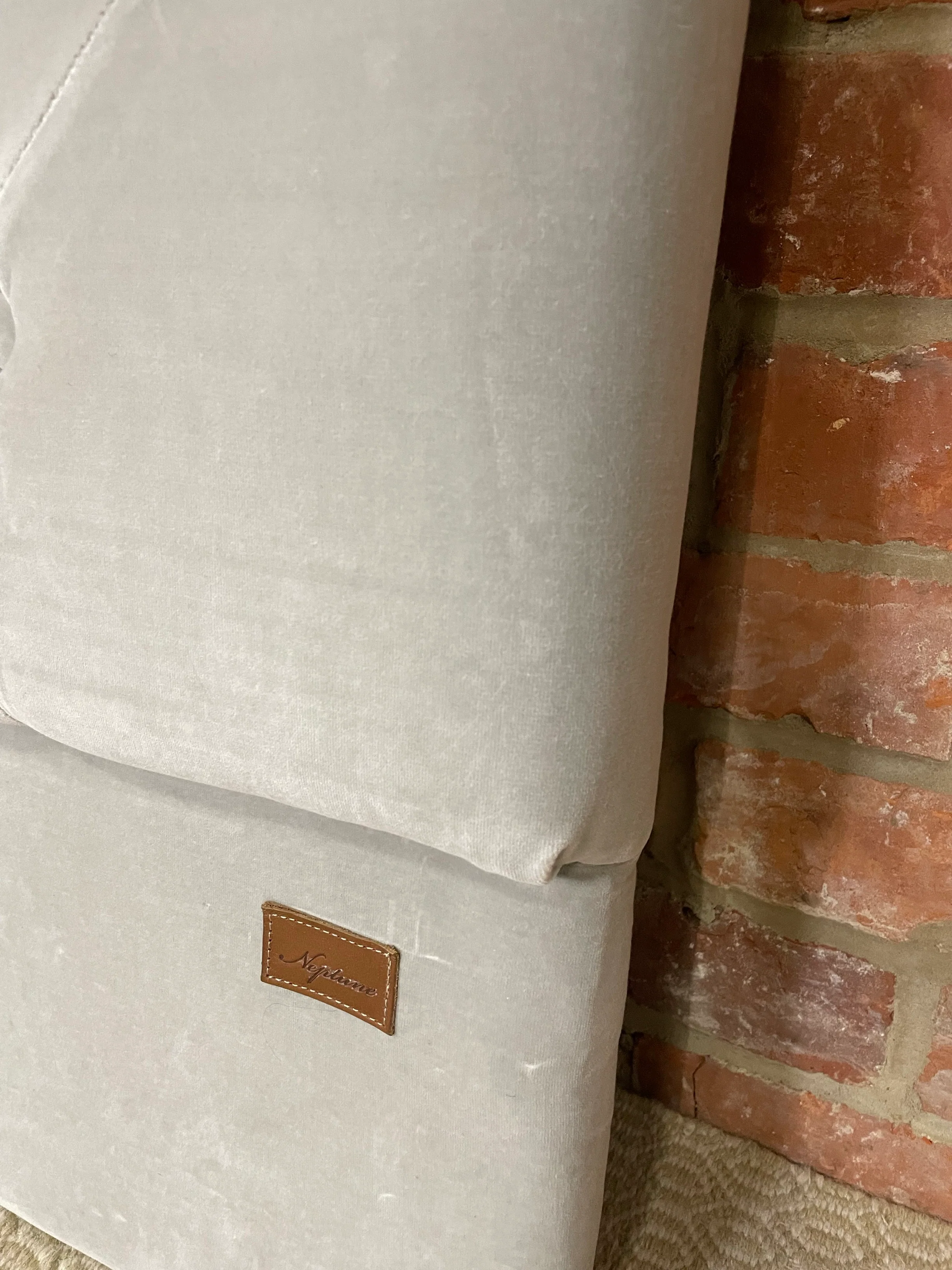 Charlotte Headboard Double - Isla Ermine - Image 6