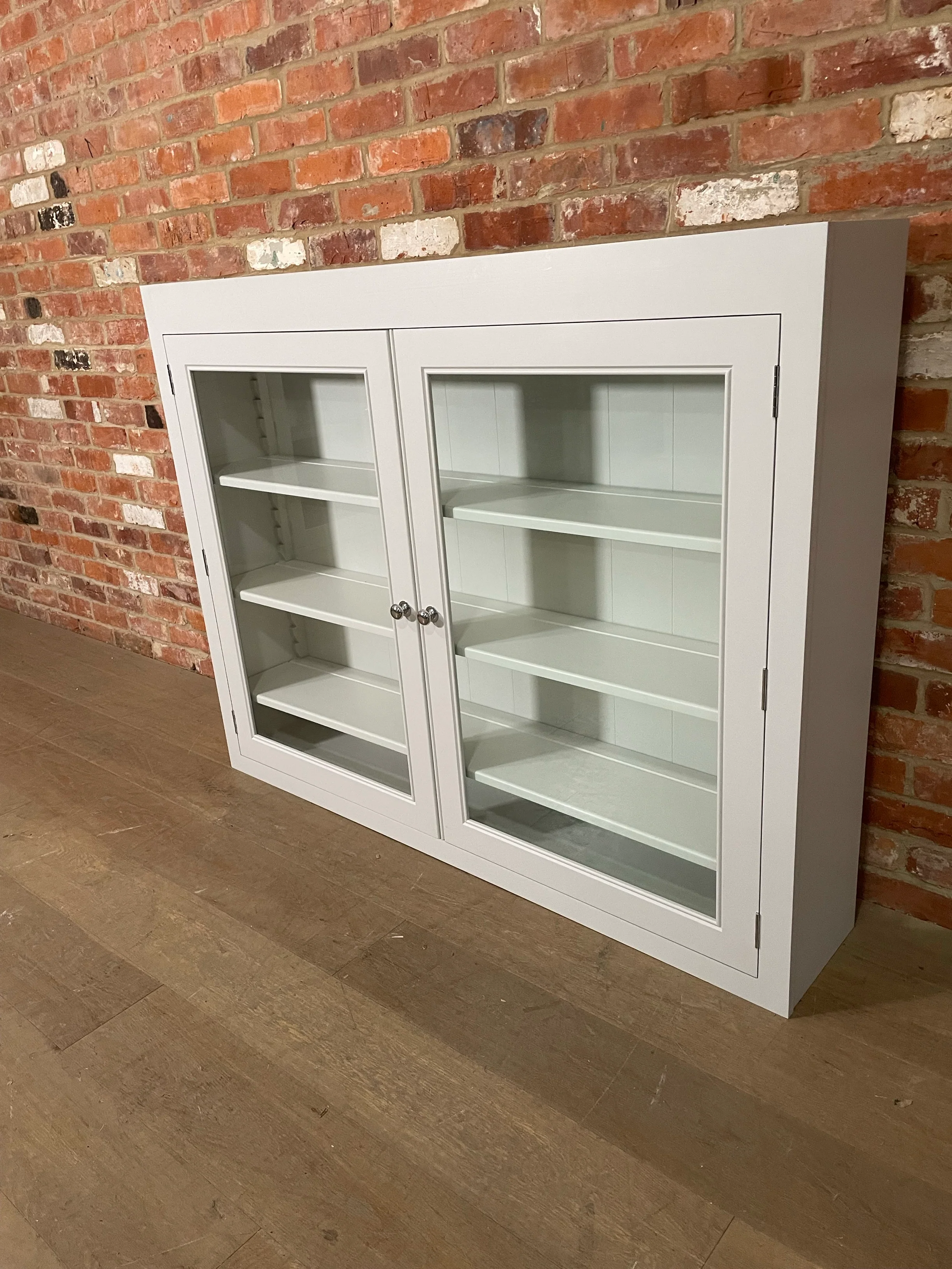 Chichester 5ft Glazed Rack Dresser Top - Shingle- No Cornice - Image 5