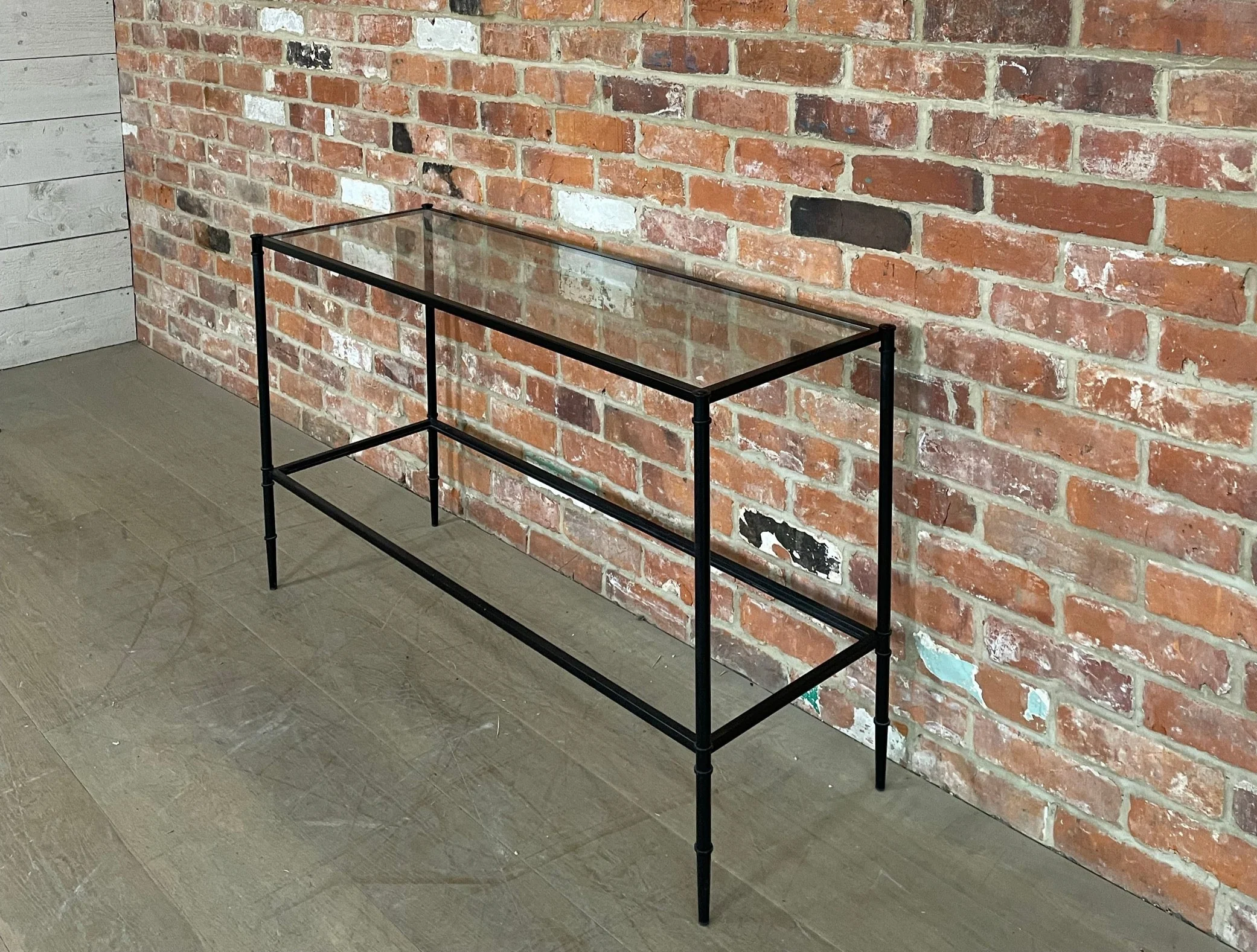 Coniston 120 Rectangular Console Table - Black Bronze- No Shelf - Image 4