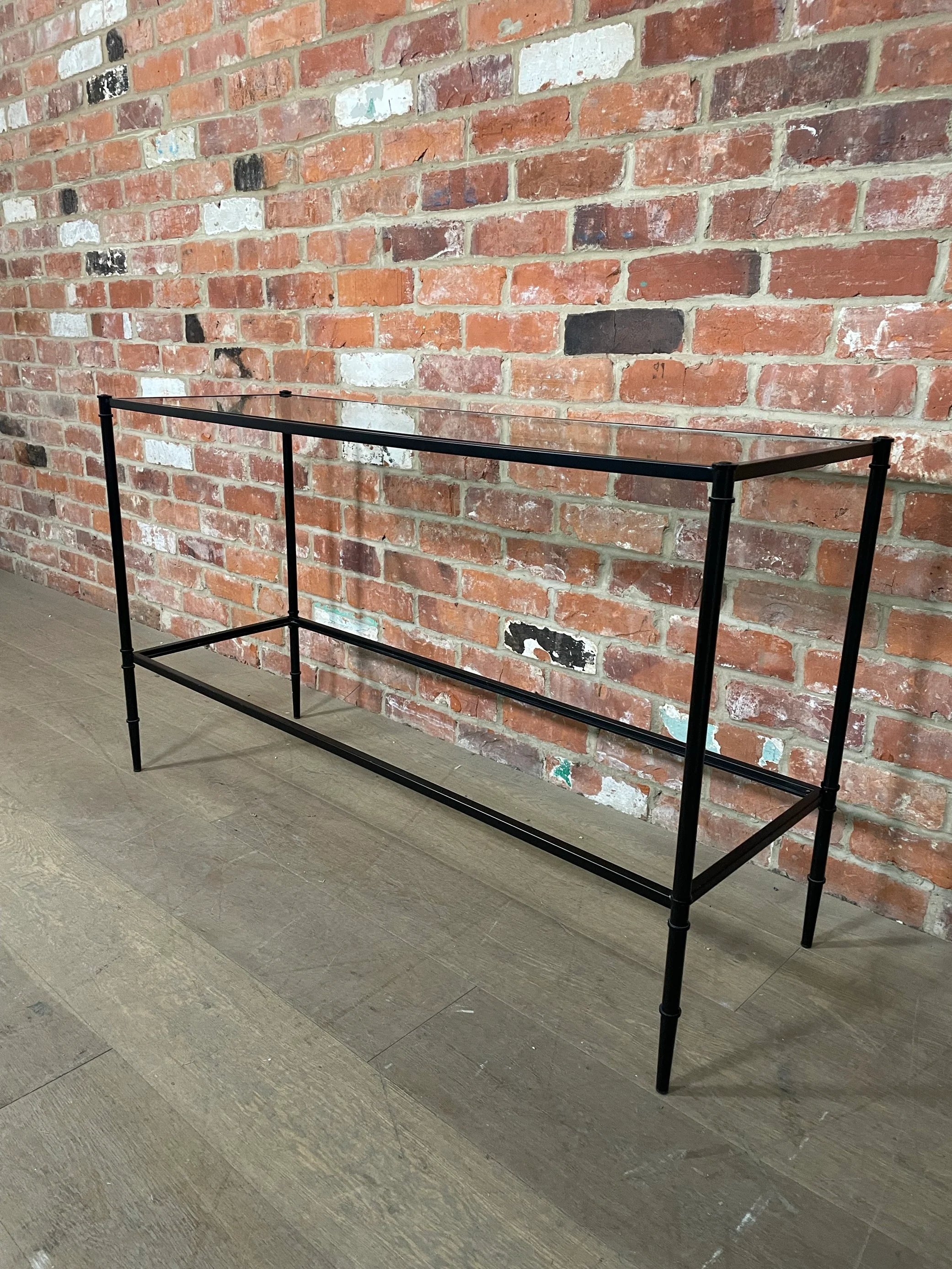 Coniston 120 Rectangular Console Table - Black Bronze- No Shelf - Image 3