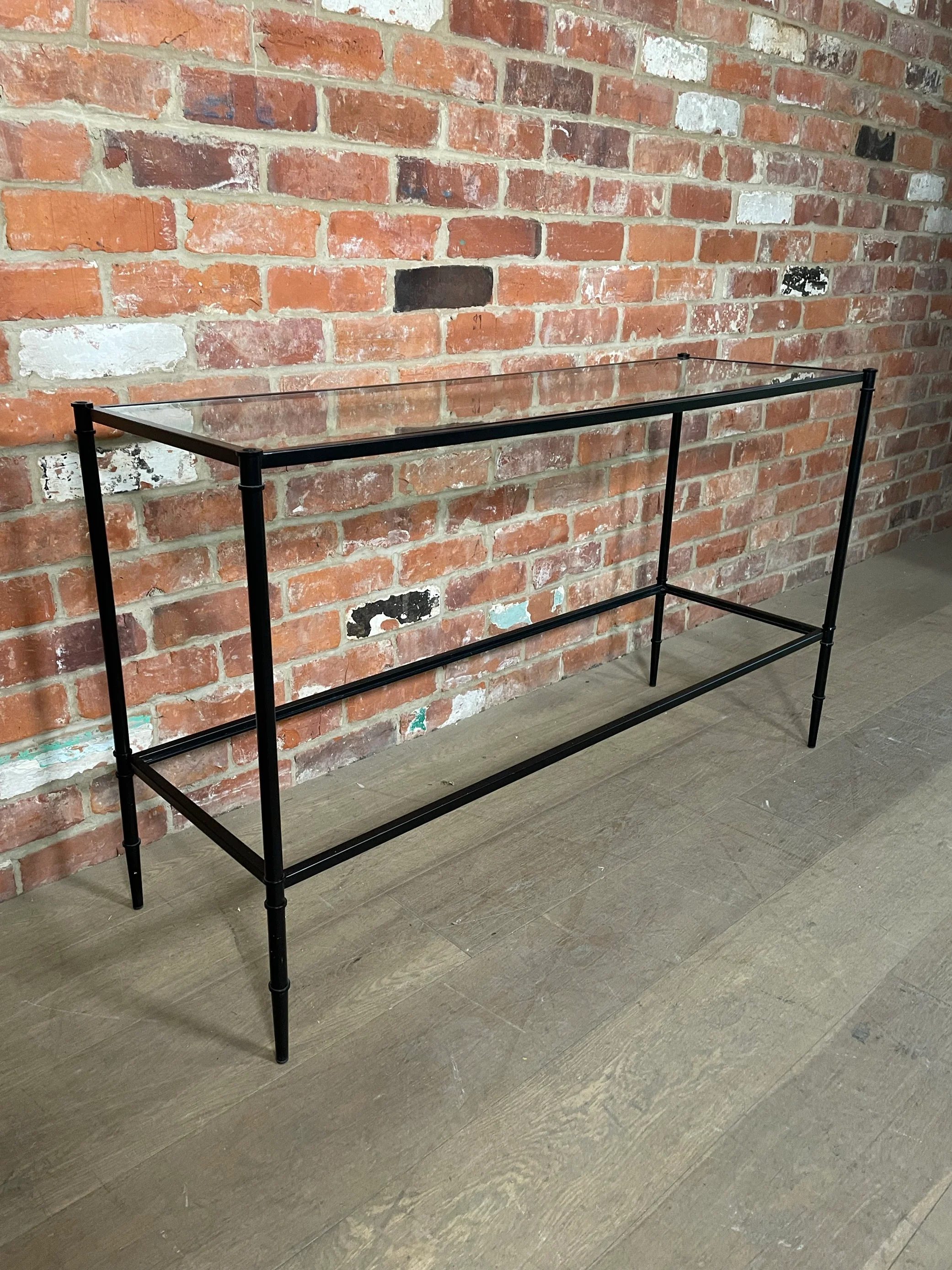 Coniston 120 Rectangular Console Table - Black Bronze- No Shelf - Image 4