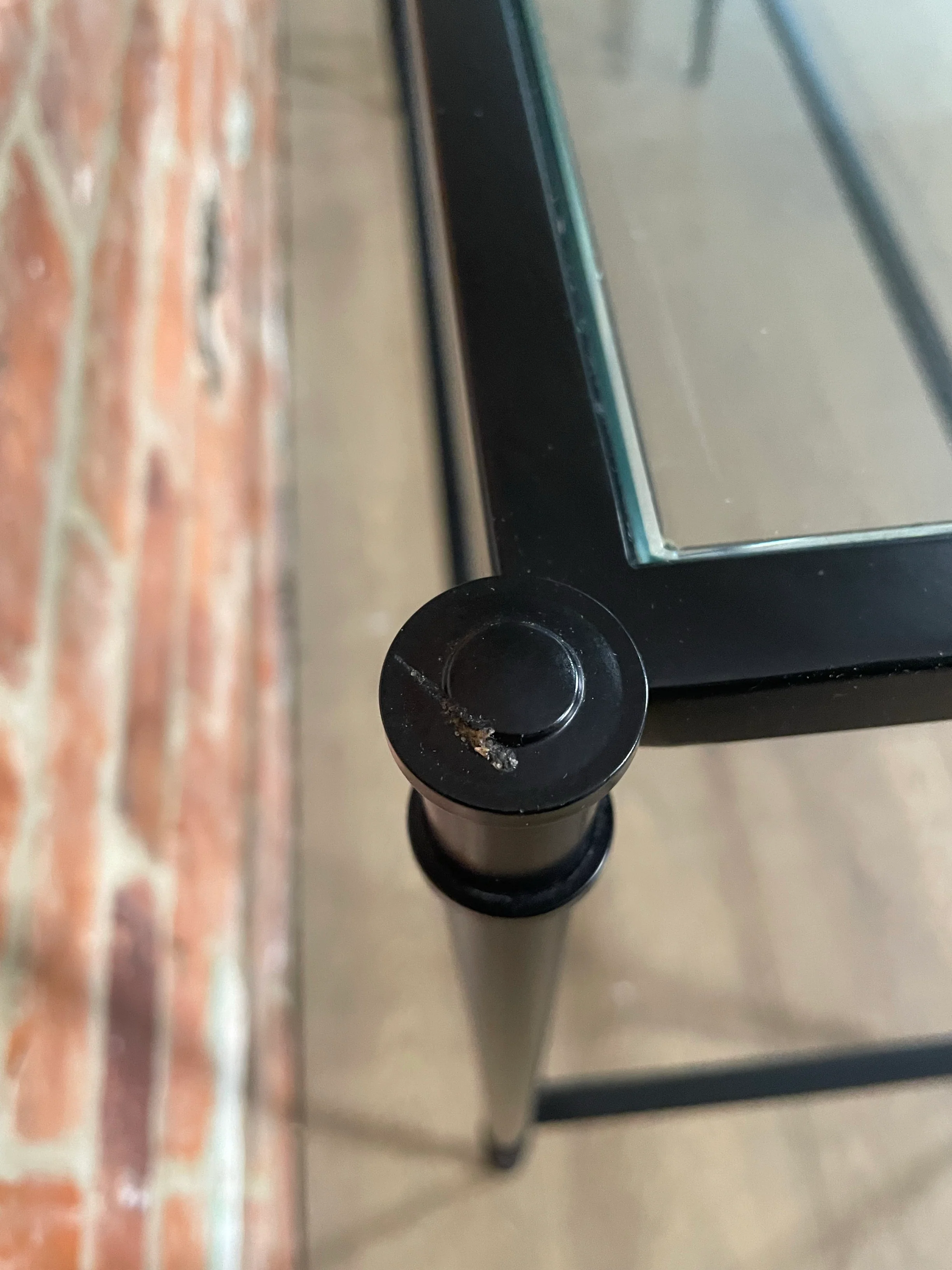 Coniston 120 Rectangular Console Table - Black Bronze- No Shelf - Image 5