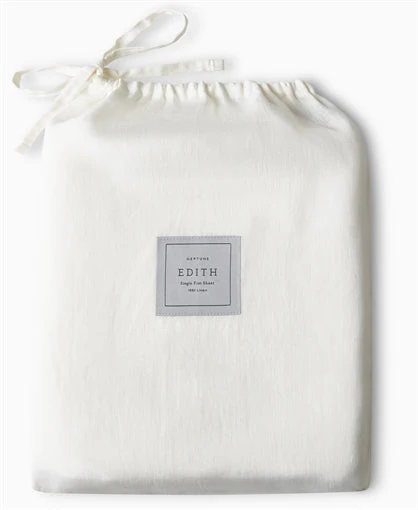 Edith Single Flat Sheet - White - Image 3