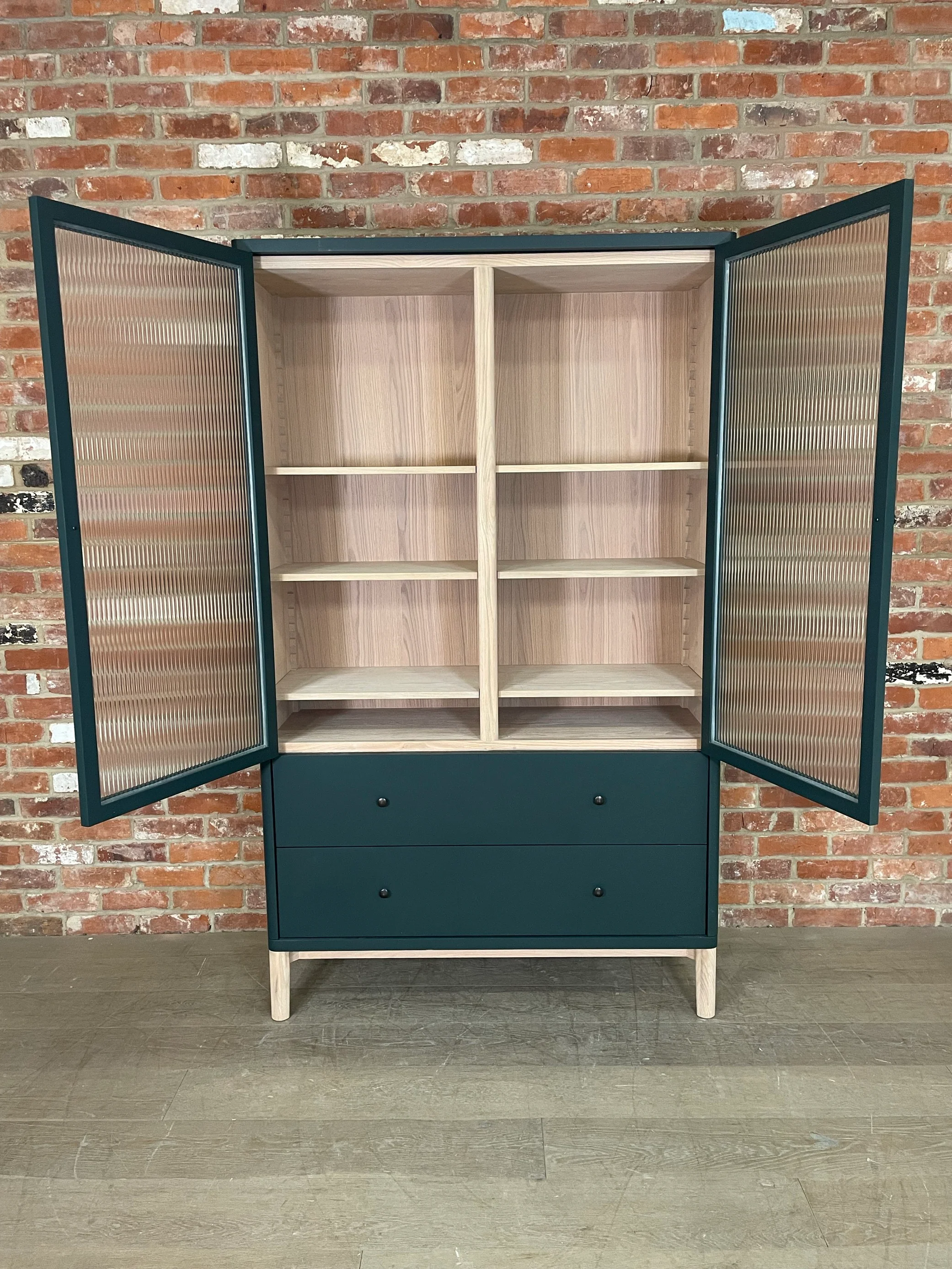 Farlow 1200 Full Height Freestanding Larder- Constable Green - Image 3
