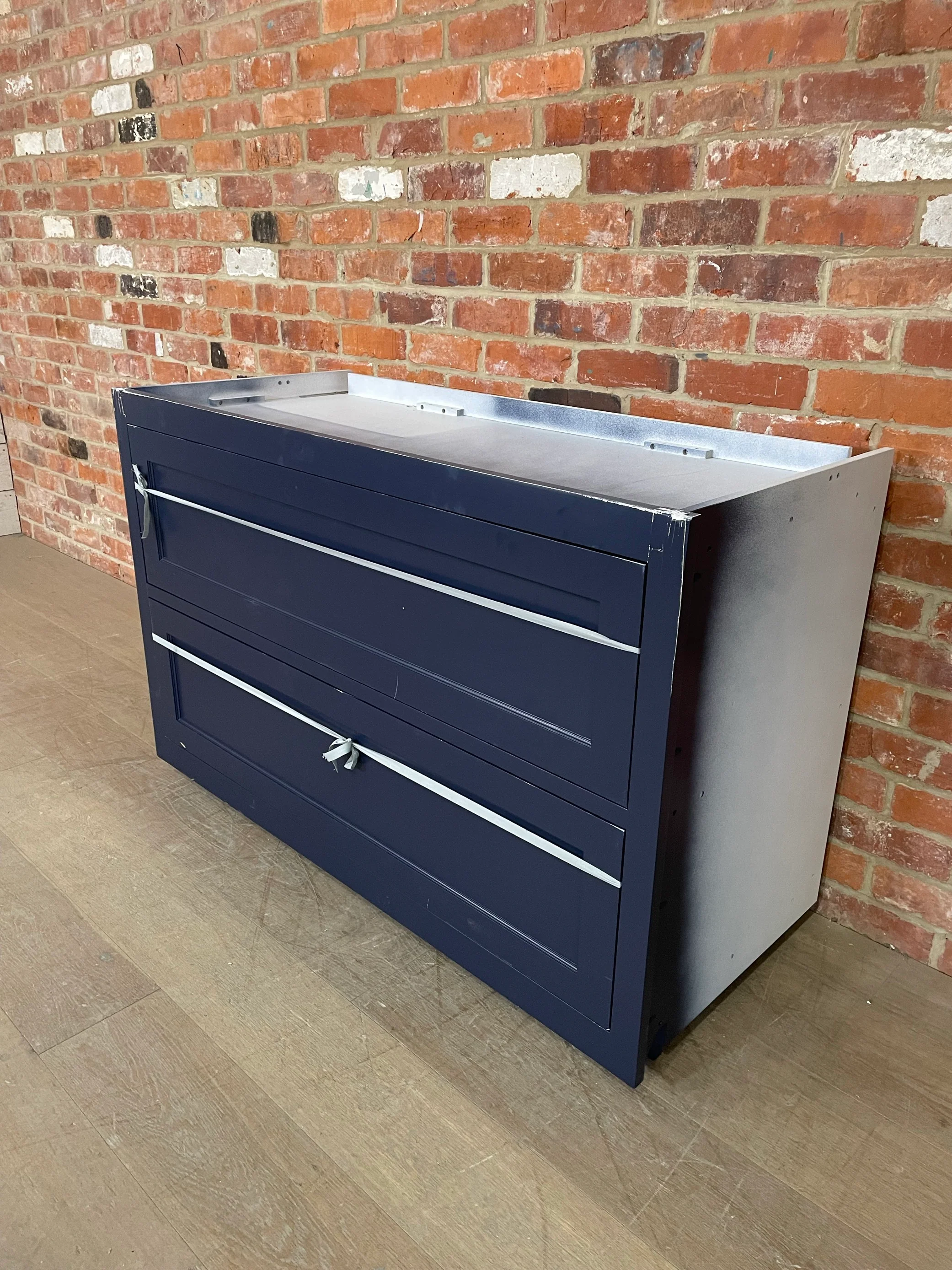 Henley 1290 Pan Drawer Base Cabinet - Navy - Image 3
