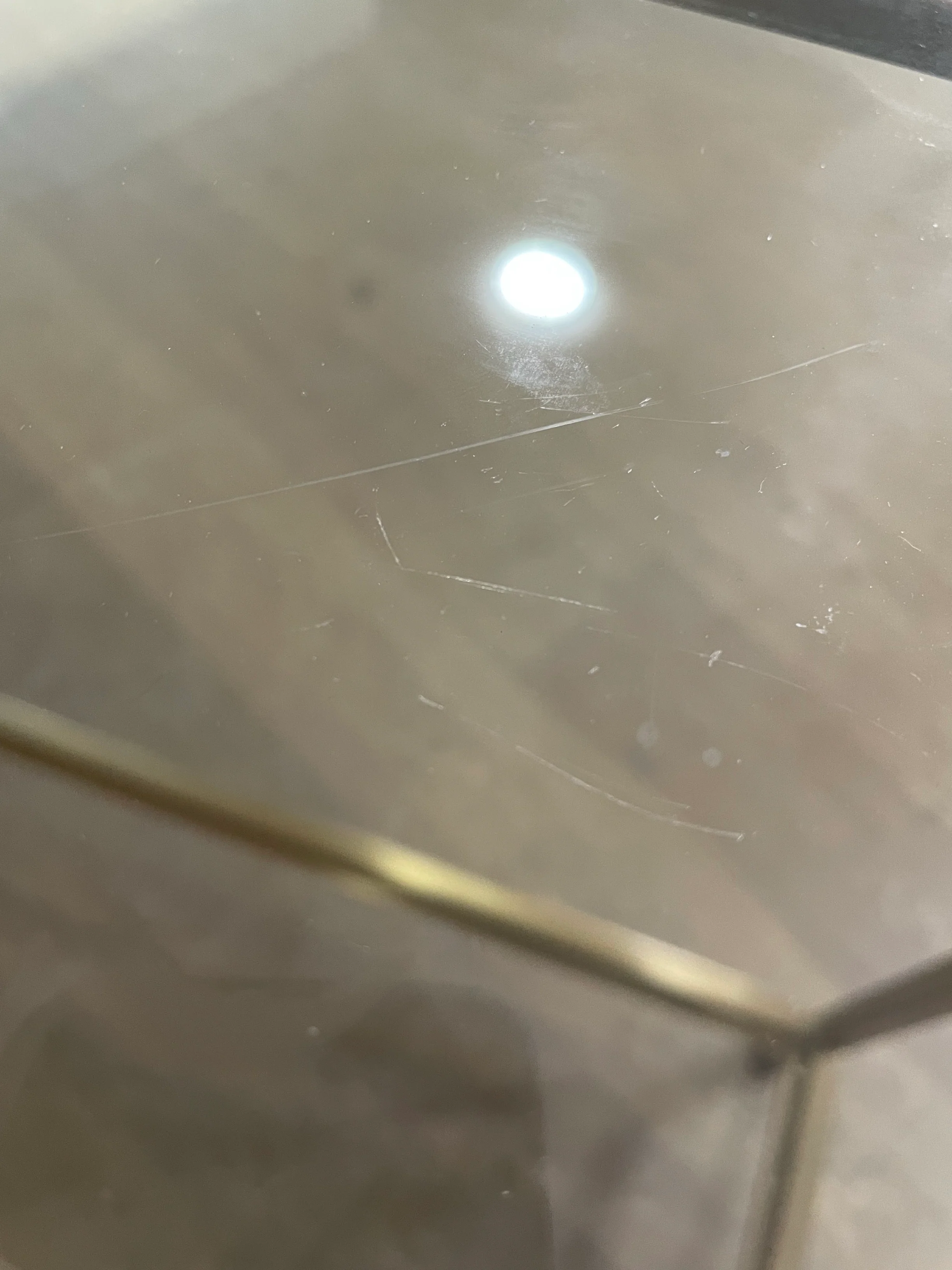 Keswick 100 Rectangular Console Table - Brushed Brass - Image 5