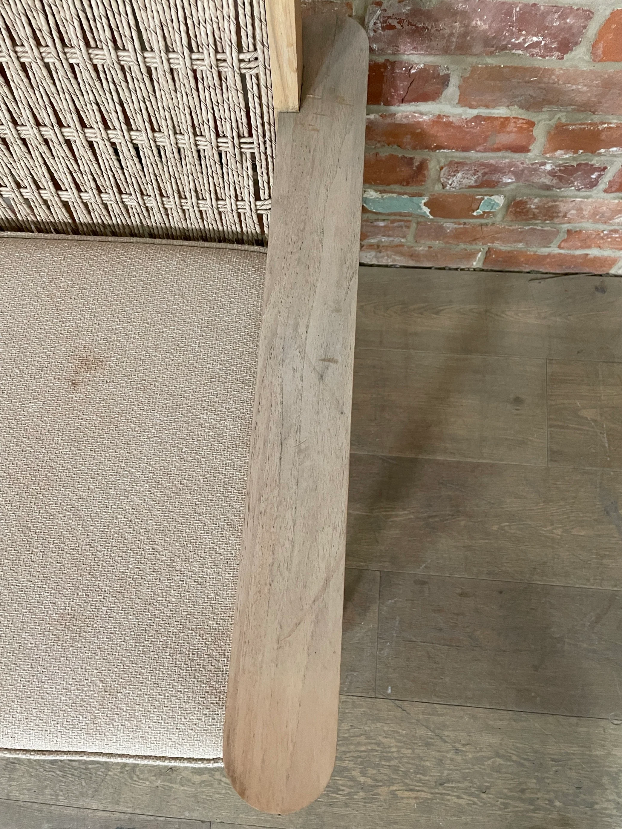 Kew Carver Chair with Cushion Natural Woven - Image 5