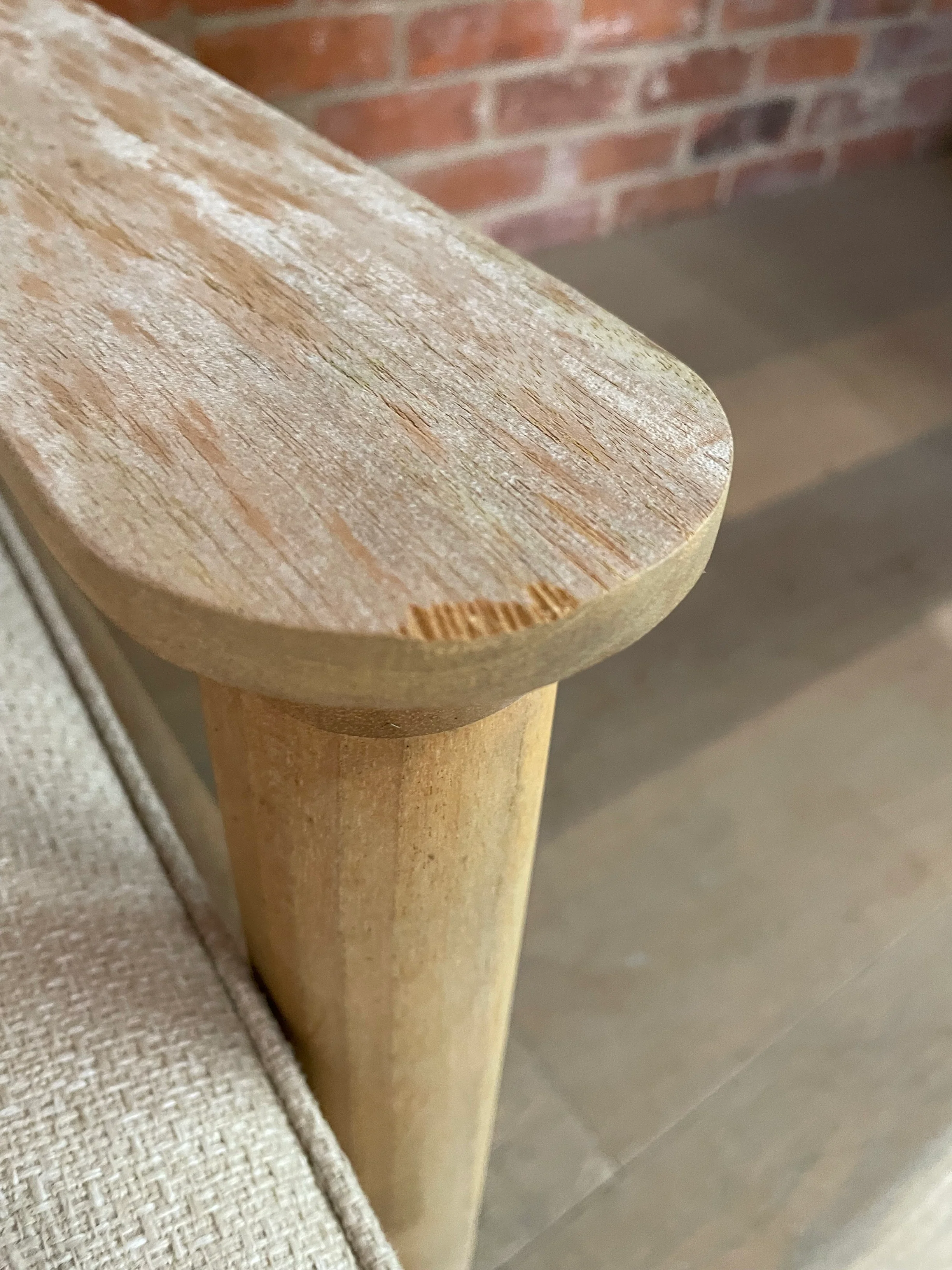 Kew Relaxed Sofa with Cushion Natural Woven - Image 4