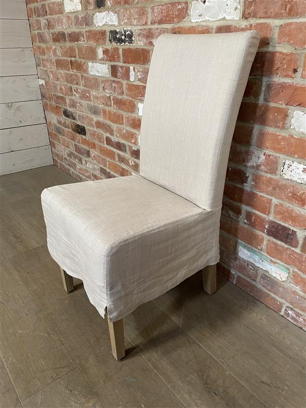 Long Island Dining Chair - Imogen Holkham Sand - Vintage Oak - Image 5