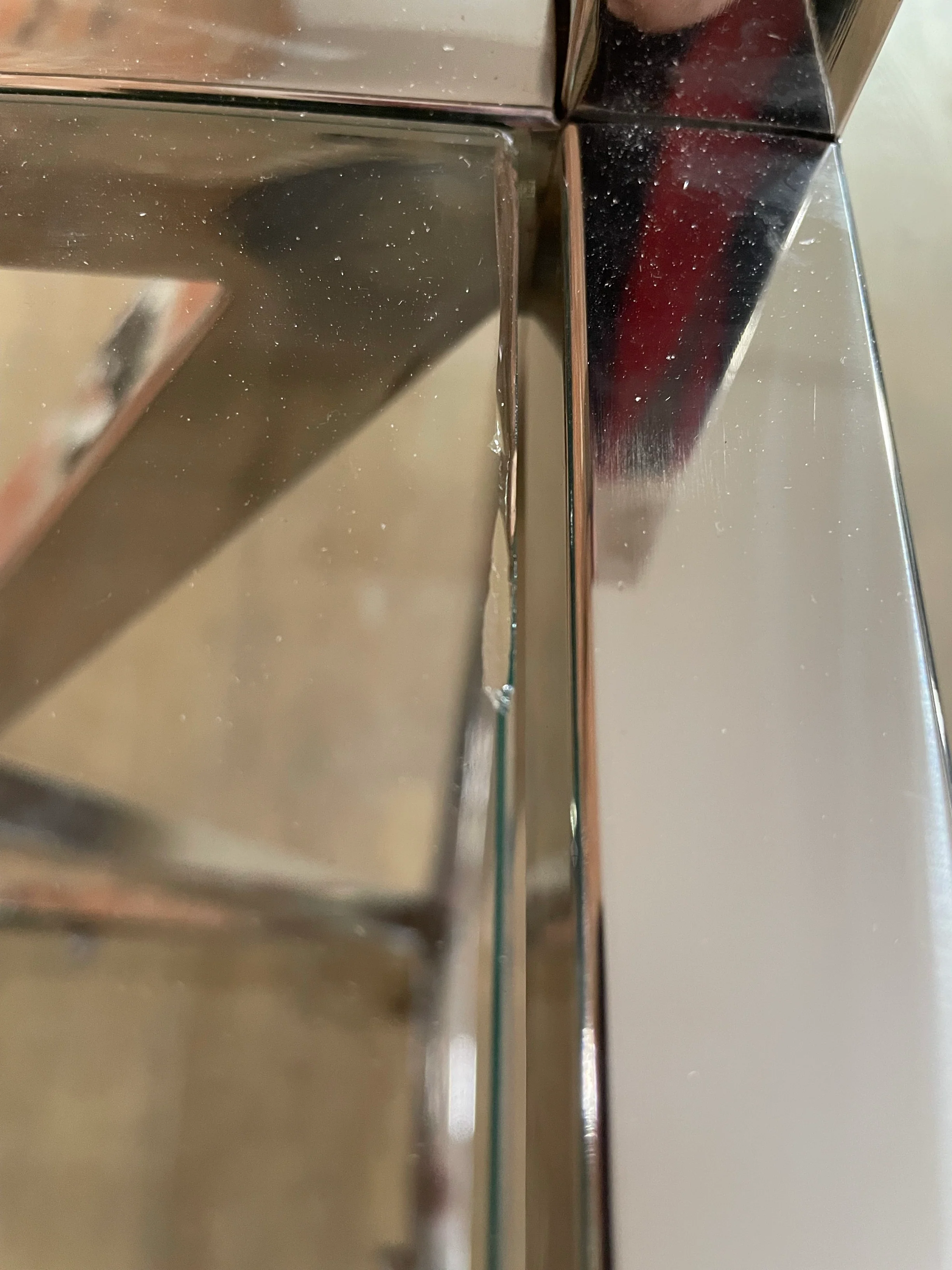 Manhattan 65 Rectangular Drinks Trolley - Metal & Glass- No Shelf - Image 5