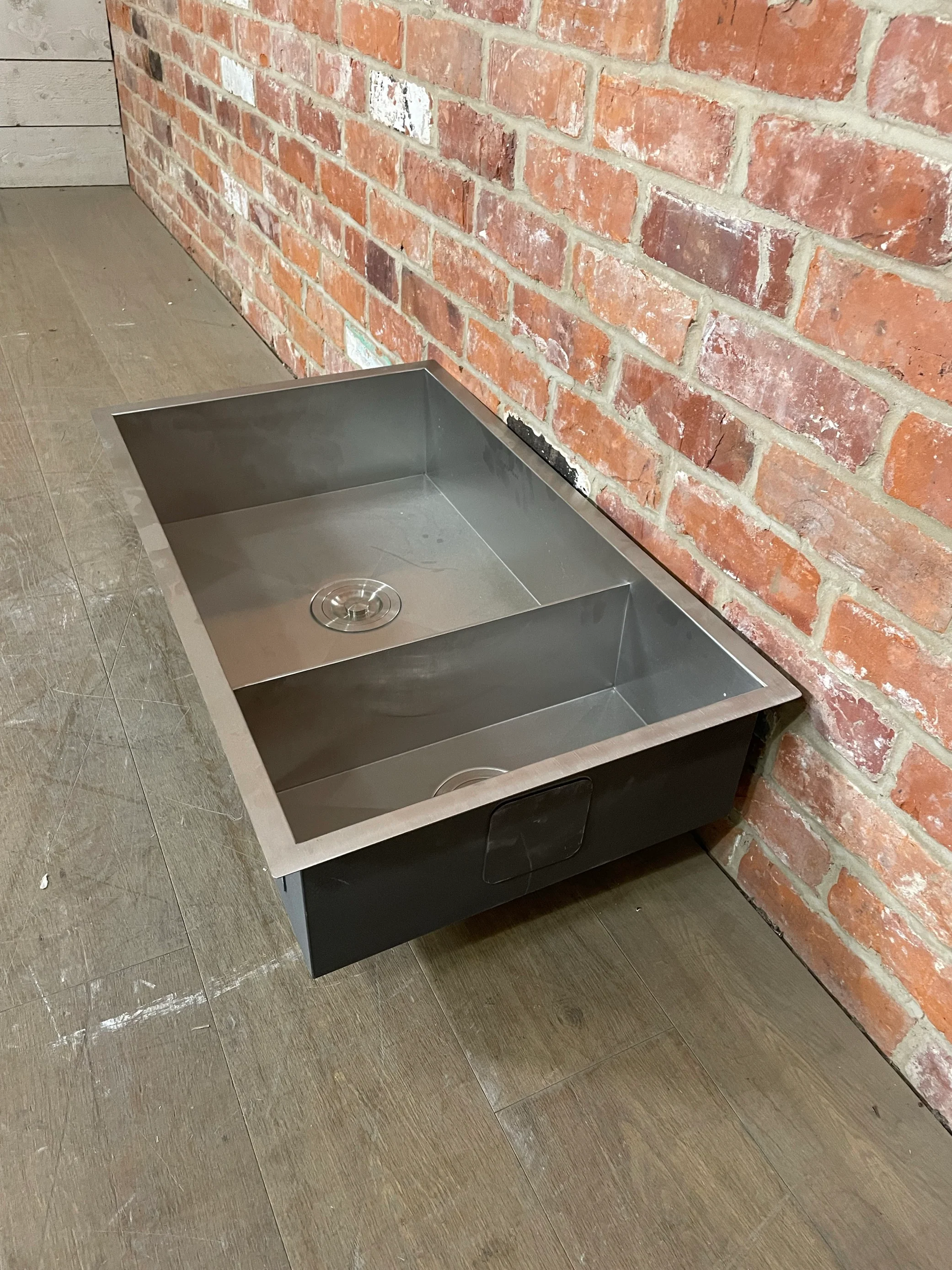 Neptune Contemporary Large Stainless Steel Sink- No Wastes - Image 3