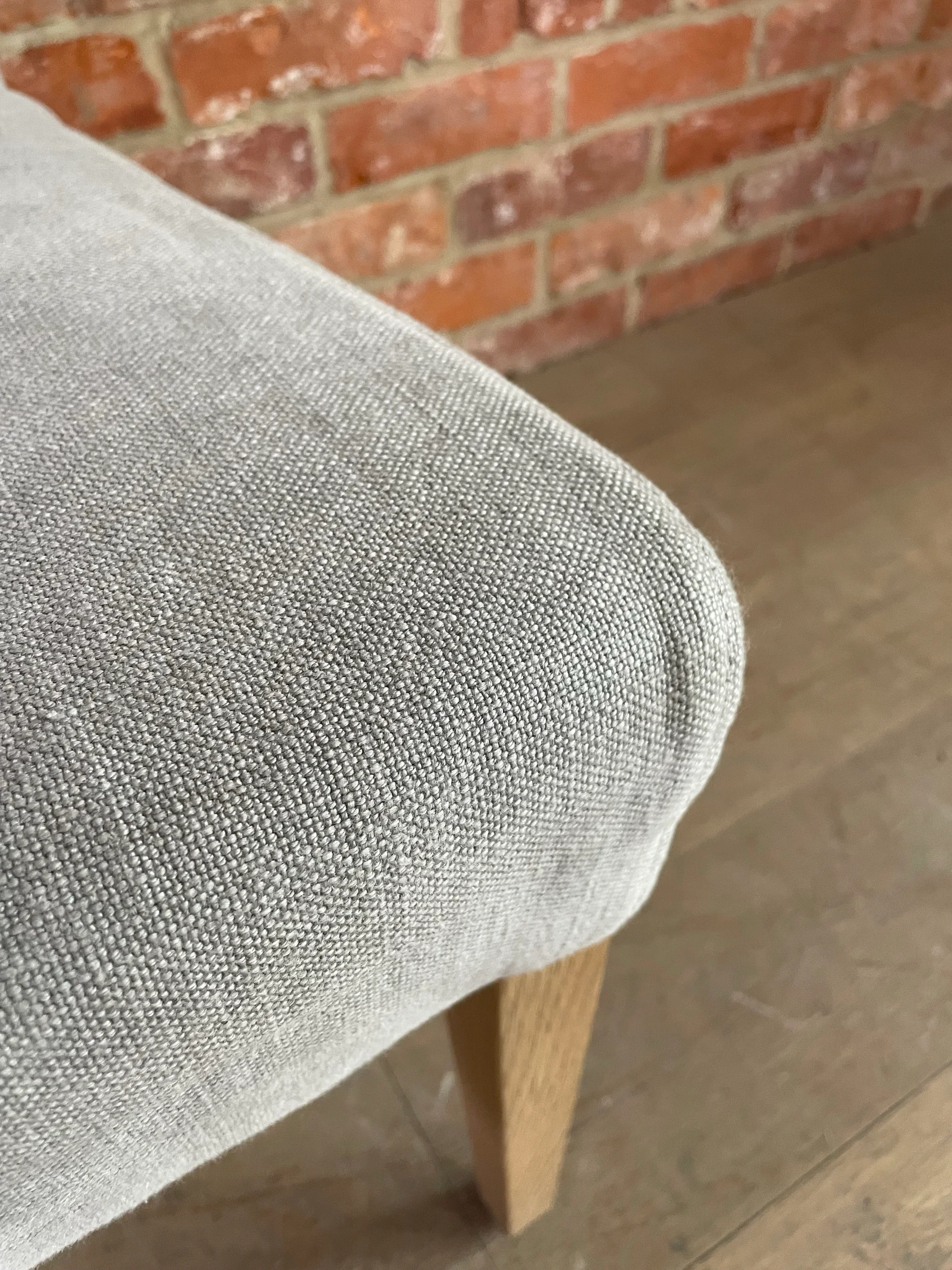 Sheldrake Dining Chair - Chloe Ash - Vintage Oak Legs - Image 5