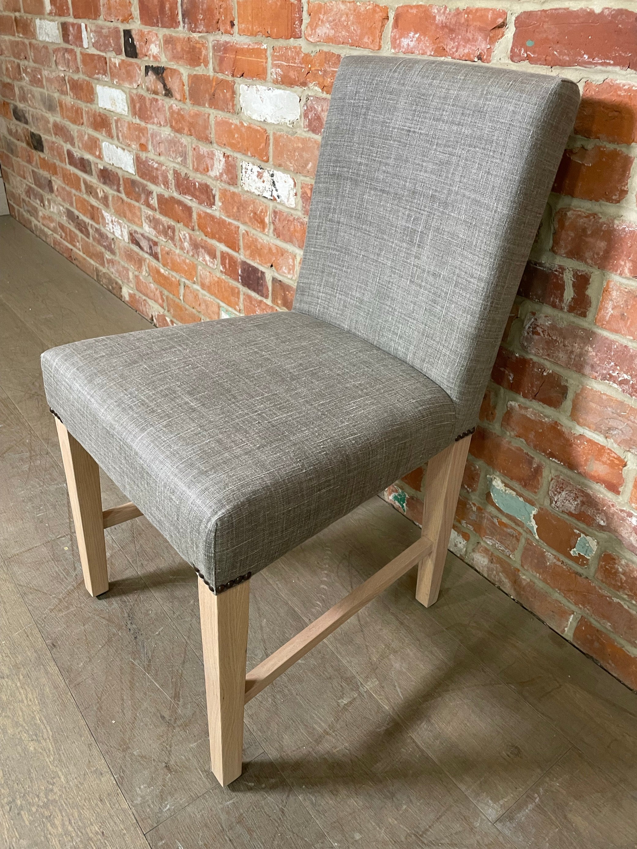 Shoreditch Dining Chair - Harry Mortar - Natural Oak Legs - Image 3