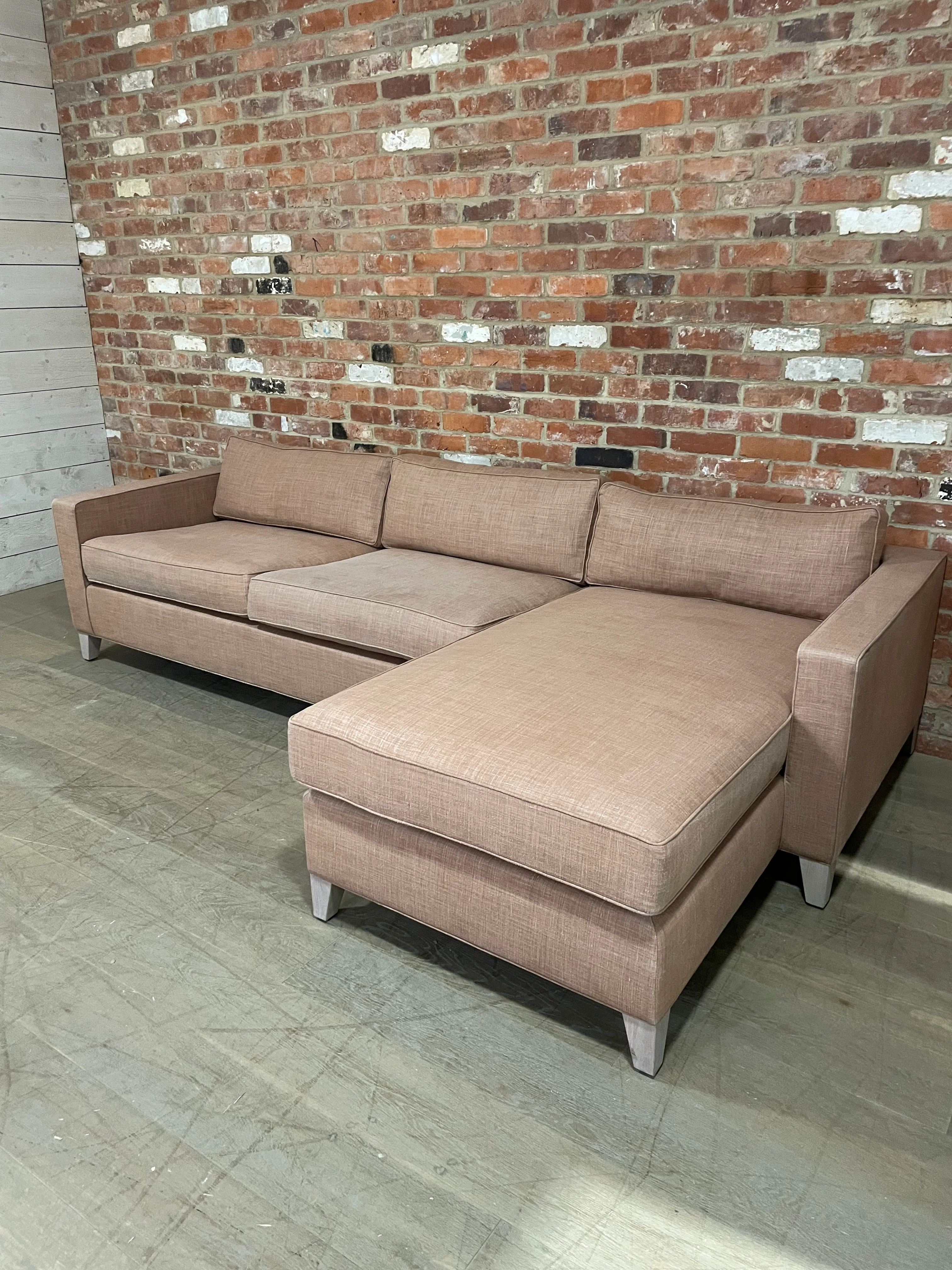 Shoreditch Sofa & Chaise - Right - Harry Apricot - PO Legs - Image 3