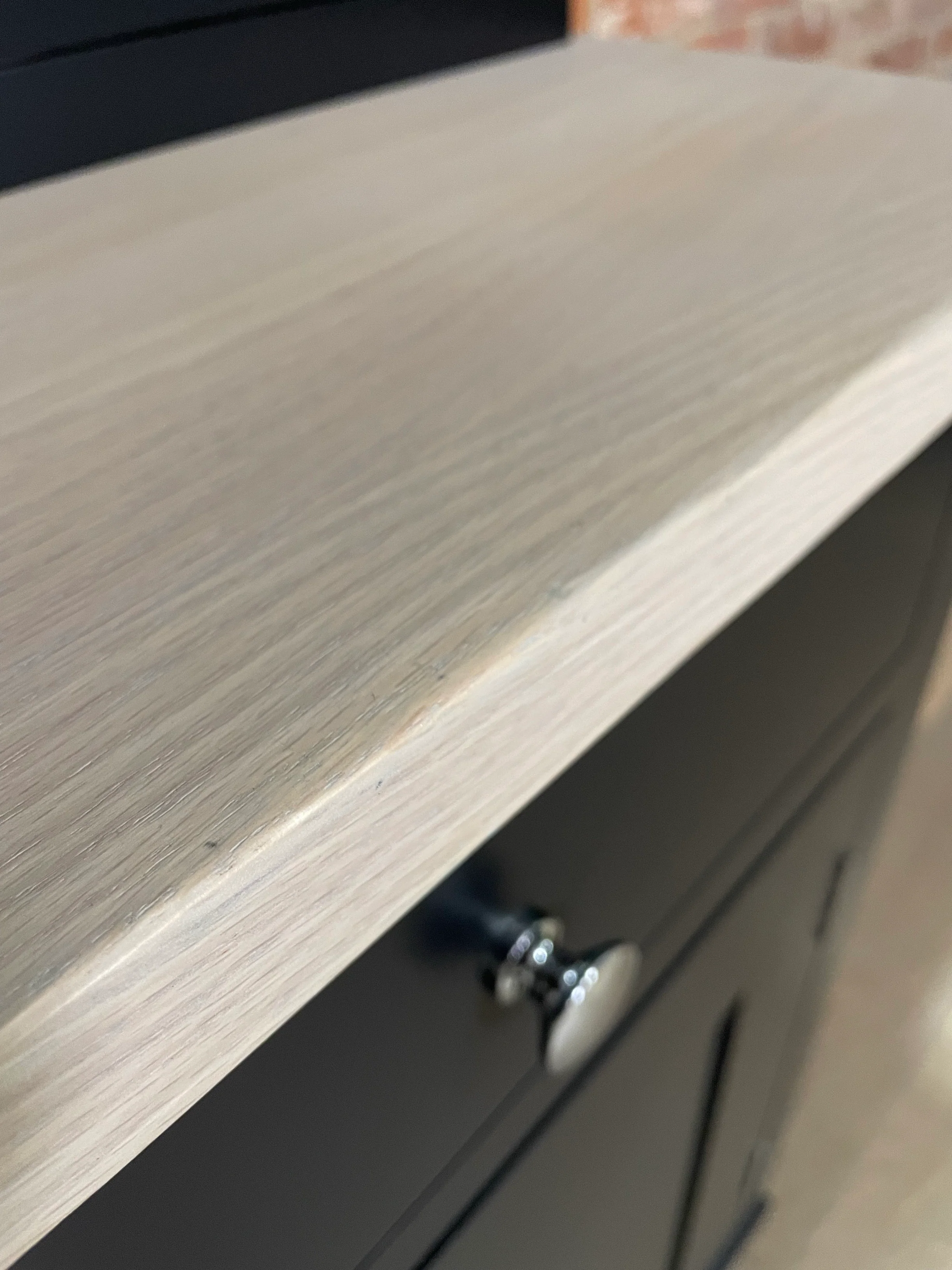 Suffolk 5ft Contemporary Glazed Dresser - Warm Black Exterior & Driftwood Interior- No Lighting - Image 7